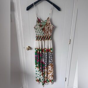 Mary McFadden Vibrant Patterned Dress